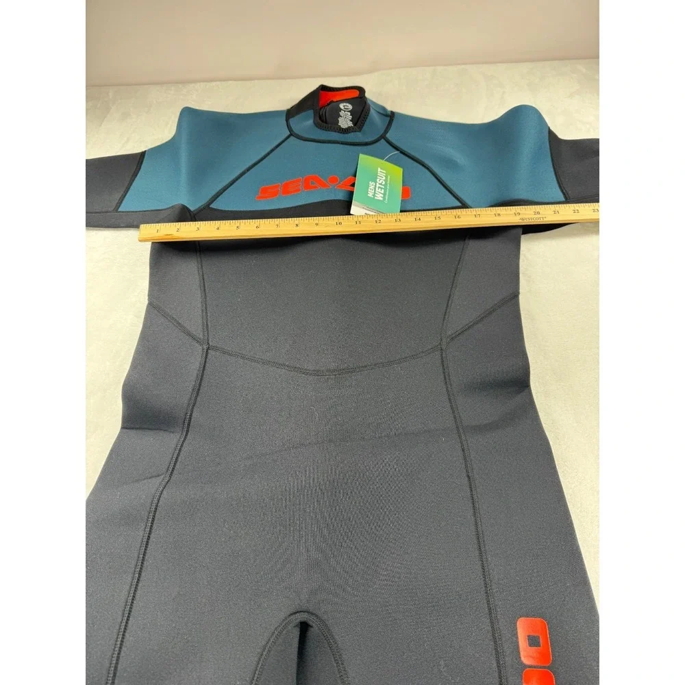 NWT Sea-Doo 3 mm Escape Shorty Wetsuit Men's XL Navy Blue Long Sleeve Sports - Picture 10 of 12